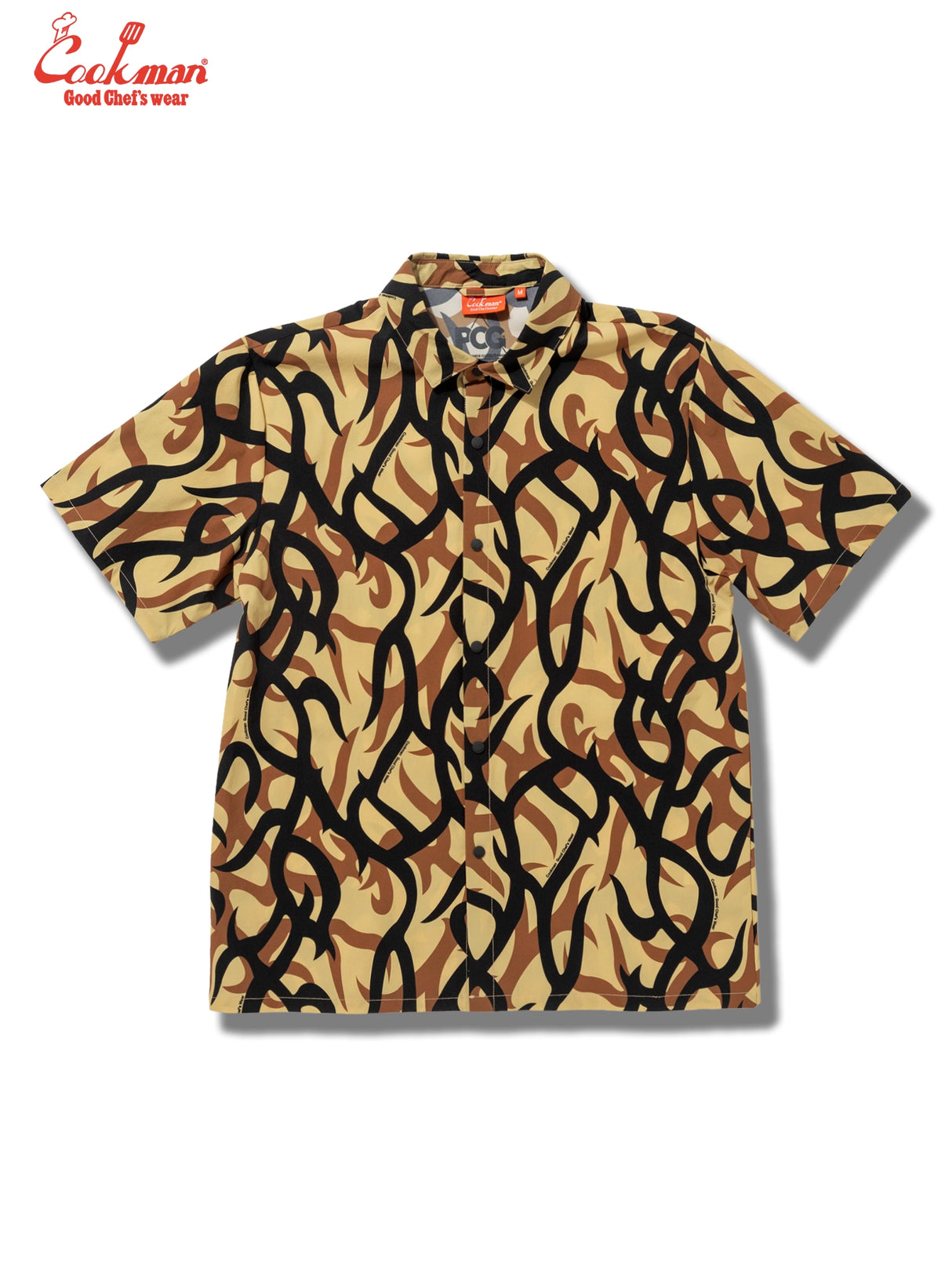 ワークシャツ Work Shirts Short Sleeve Light Tribal Camo Beige