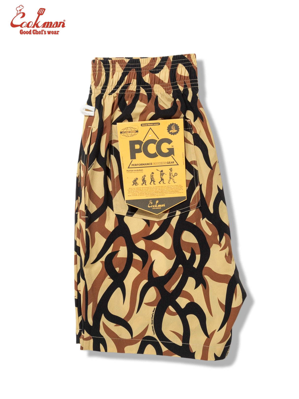 シェフパンツ Chef Pants Short Light Tribal Camo Beige