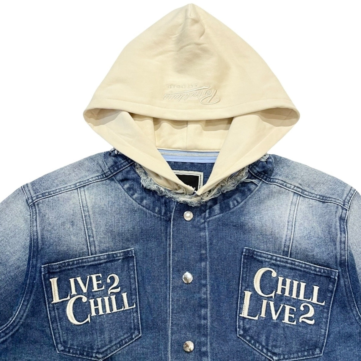 CHILLIN' -Break Denim Jacket- Blue