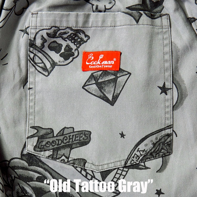 Chef Pants Old Tattoo Gray