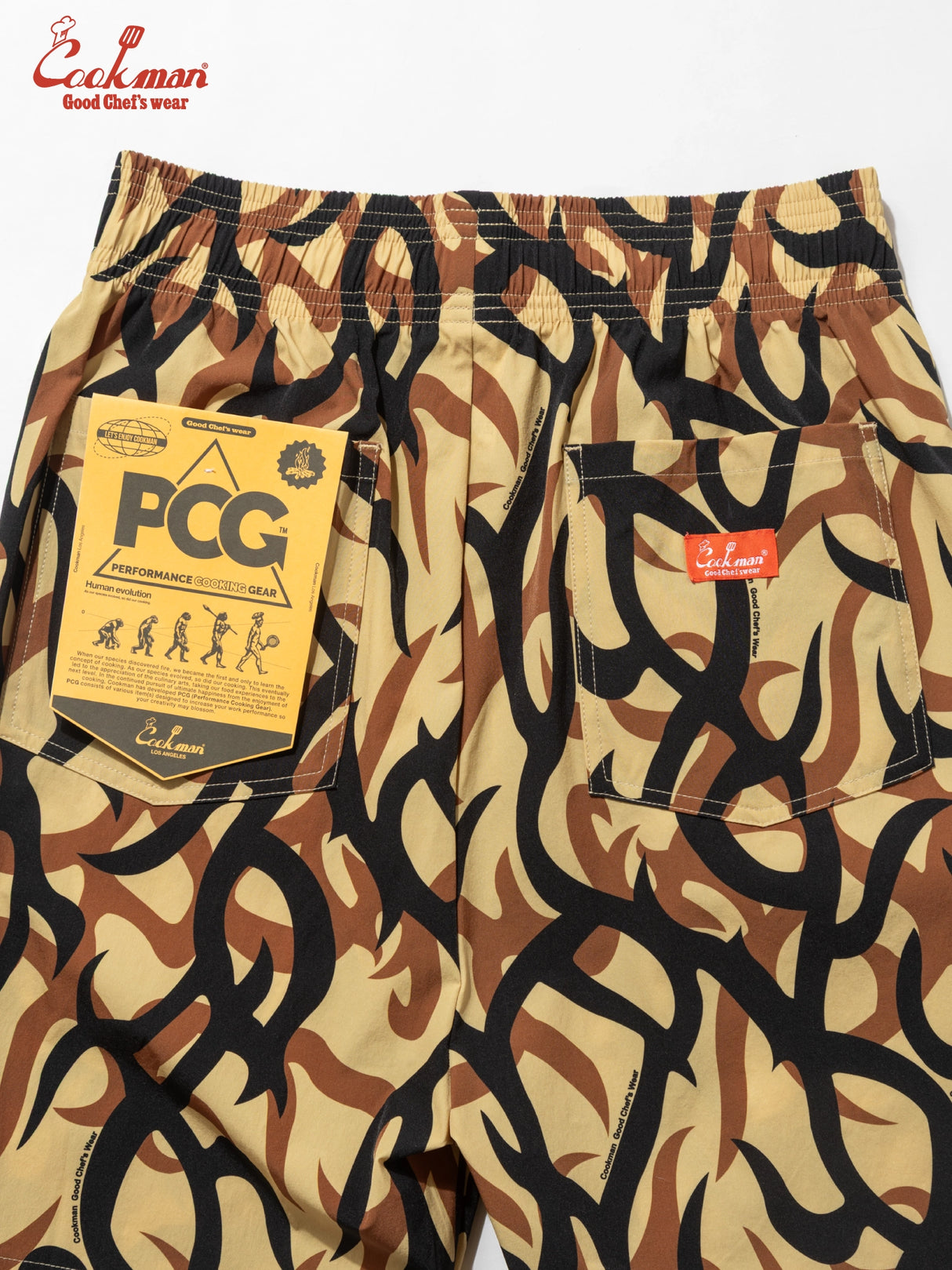 シェフパンツ Chef Pants Short Light Tribal Camo Beige