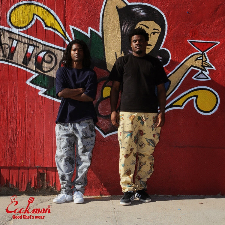Chef Pants Old Tattoo Gray