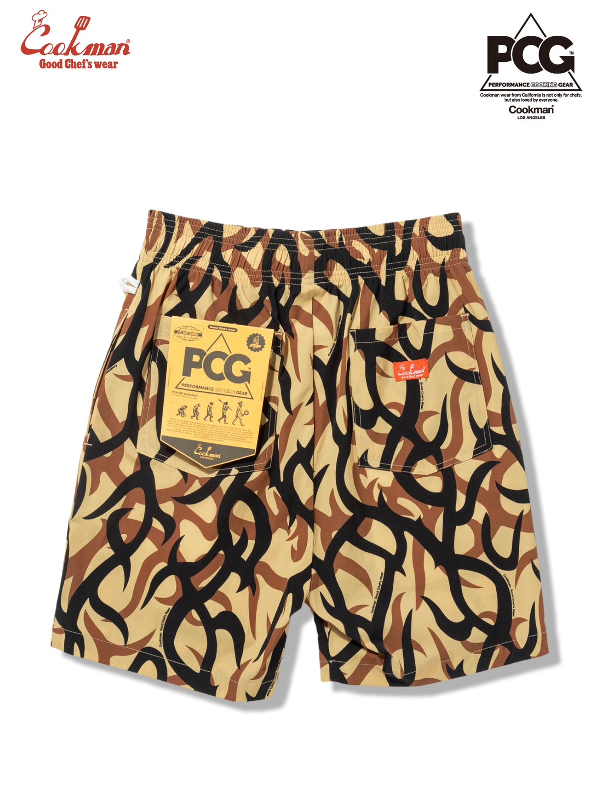 シェフパンツ Chef Pants Short Light Tribal Camo Beige