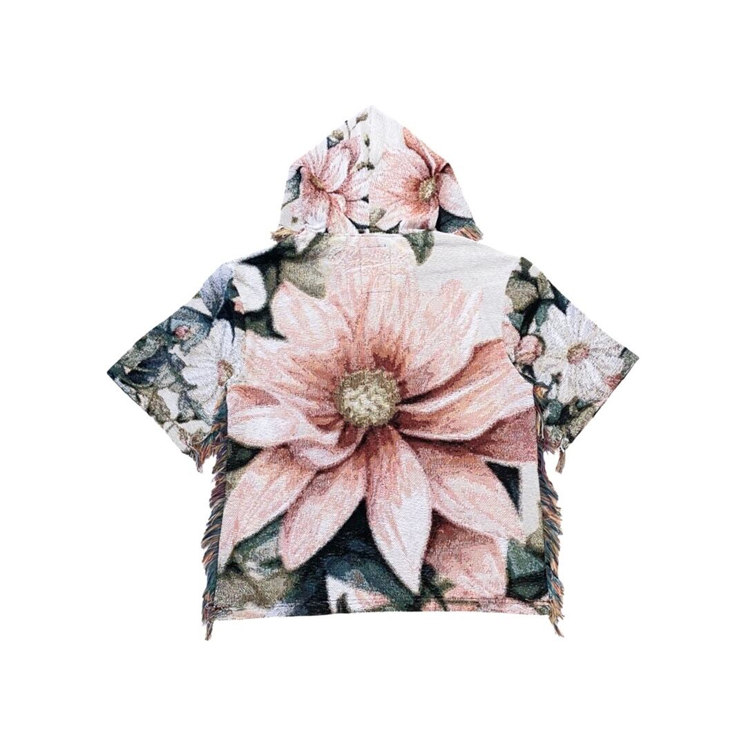 CHILLIN' -FLOWER TAPESTRY HOODIE-