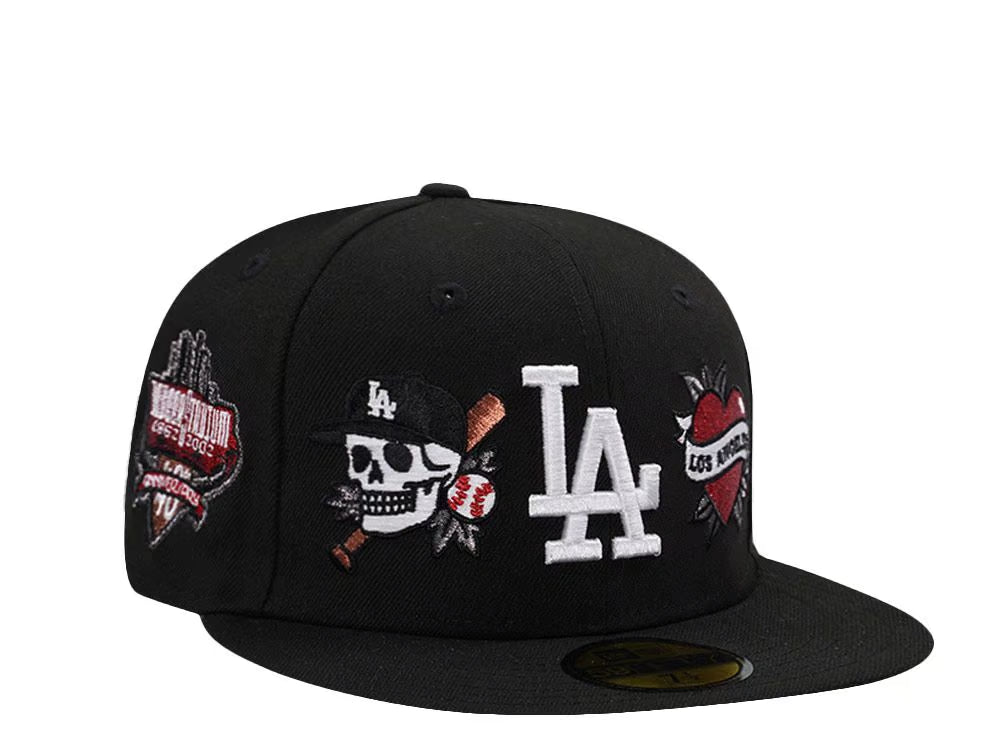 【海外買付品】NEW ERA 59FIFTY LOS ANGELES DODGERS 40TH ANNIVERSARY TATTOO BLACK