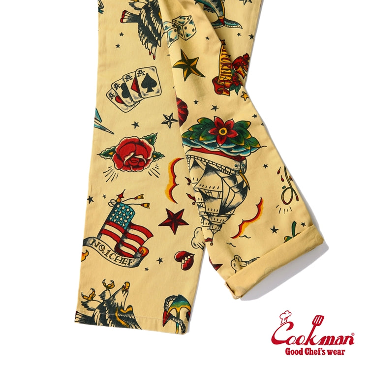 Chef Pants Old Tattoo Beige
