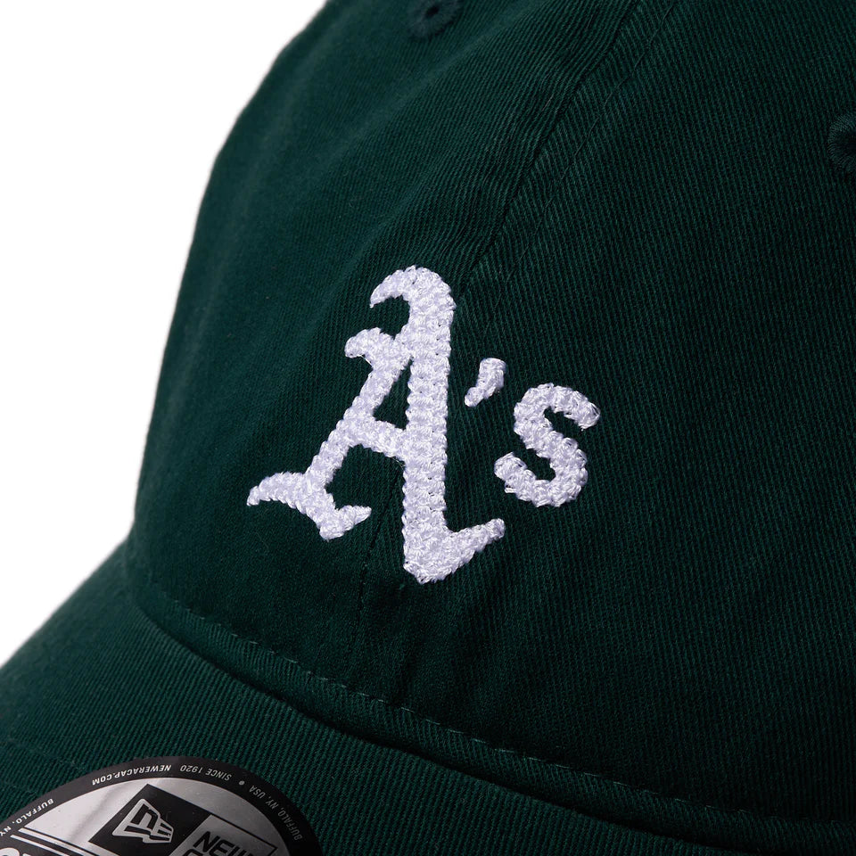 9TWENTY MLB Chain Stitch チェーンステッチ オークランド・アスレチックス ダークグリーン【14668015】