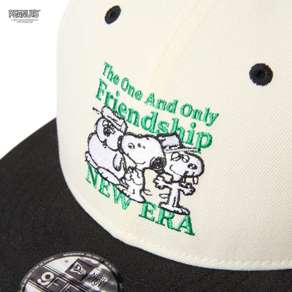 キッズ Youth 9FIFTY PEANUTS ピーナッツ FRIENDSHIP クロームホワイト/ブラック【14682446】