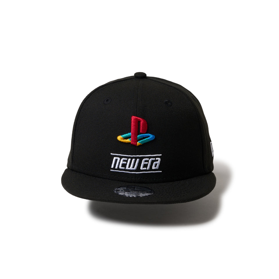 キッズ Youth 9FIFTY PlayStation プレイステーション ファミリーマーク ニューエラロゴ ブラック【14693250】