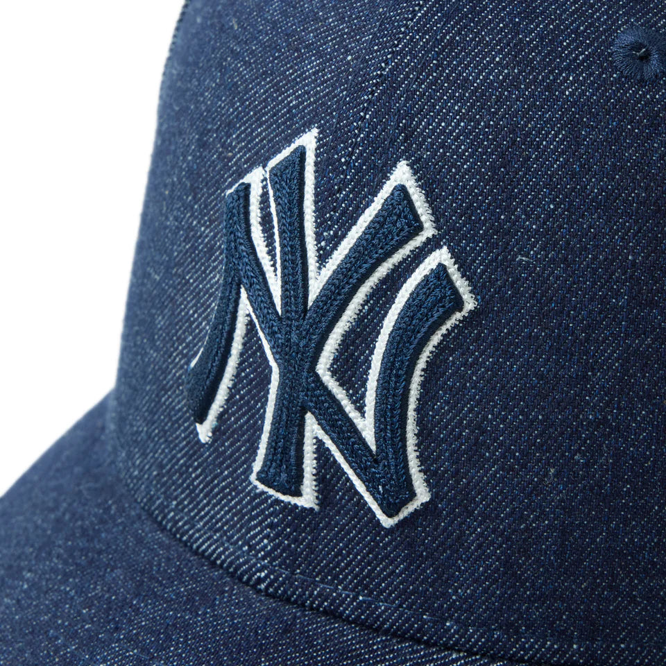 PC 59FIFTY ニューヨーク・ヤンキース Chain Stitch チェーンステッチ インディゴデニム【14744672】