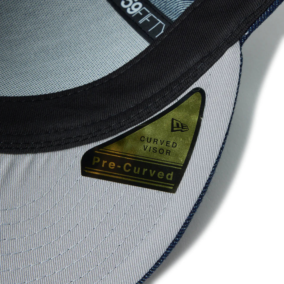 PC 59FIFTY ニューヨーク・ヤンキース Chain Stitch チェーンステッチ インディゴデニム【14744672】