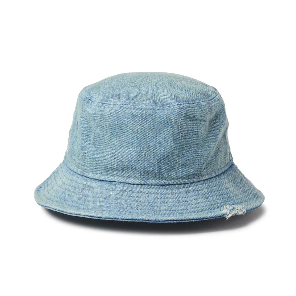 NEW ERA バケット01 MLB Damaged Denim ロサンゼルス・ドジャース ネイビー【14744778】