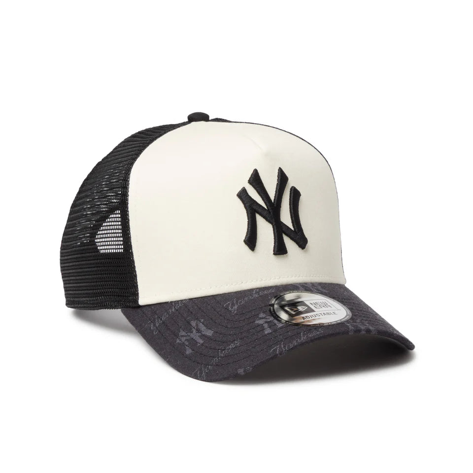 NEW ERA 9FORTY A-Frame トラッカー MLB Jacquard ニューヨーク・ヤンキース ブラック【14744896】