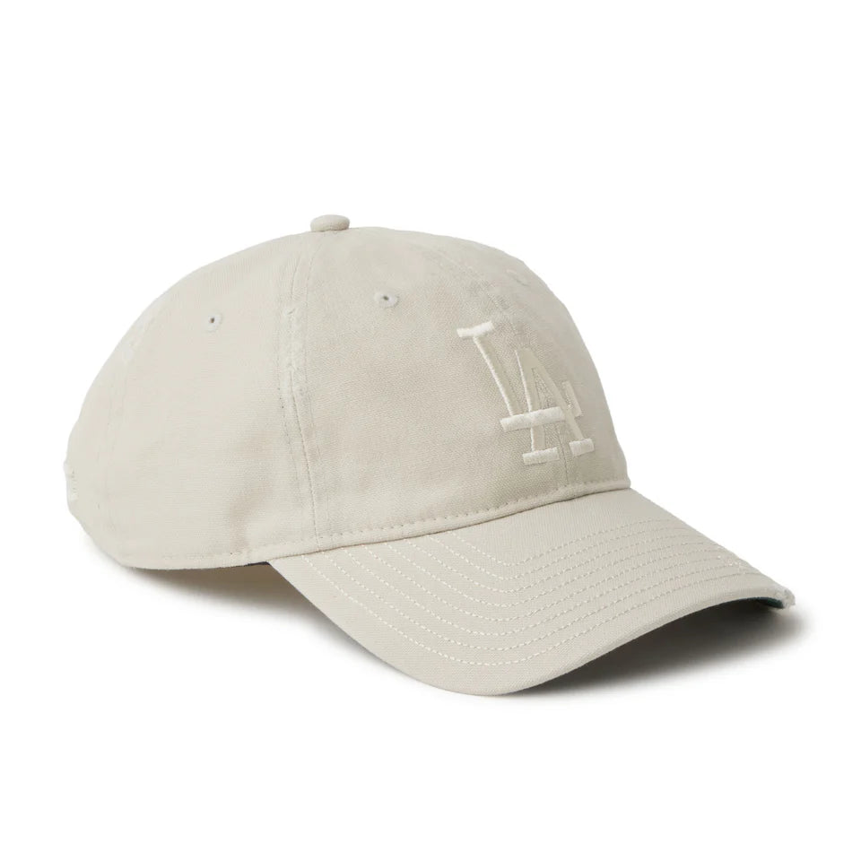 NEW ERA 9TWENTY MLB Visor Logo バイザーロゴ ダメージ ロサンゼルス・ドジャース ストーン【14745078】