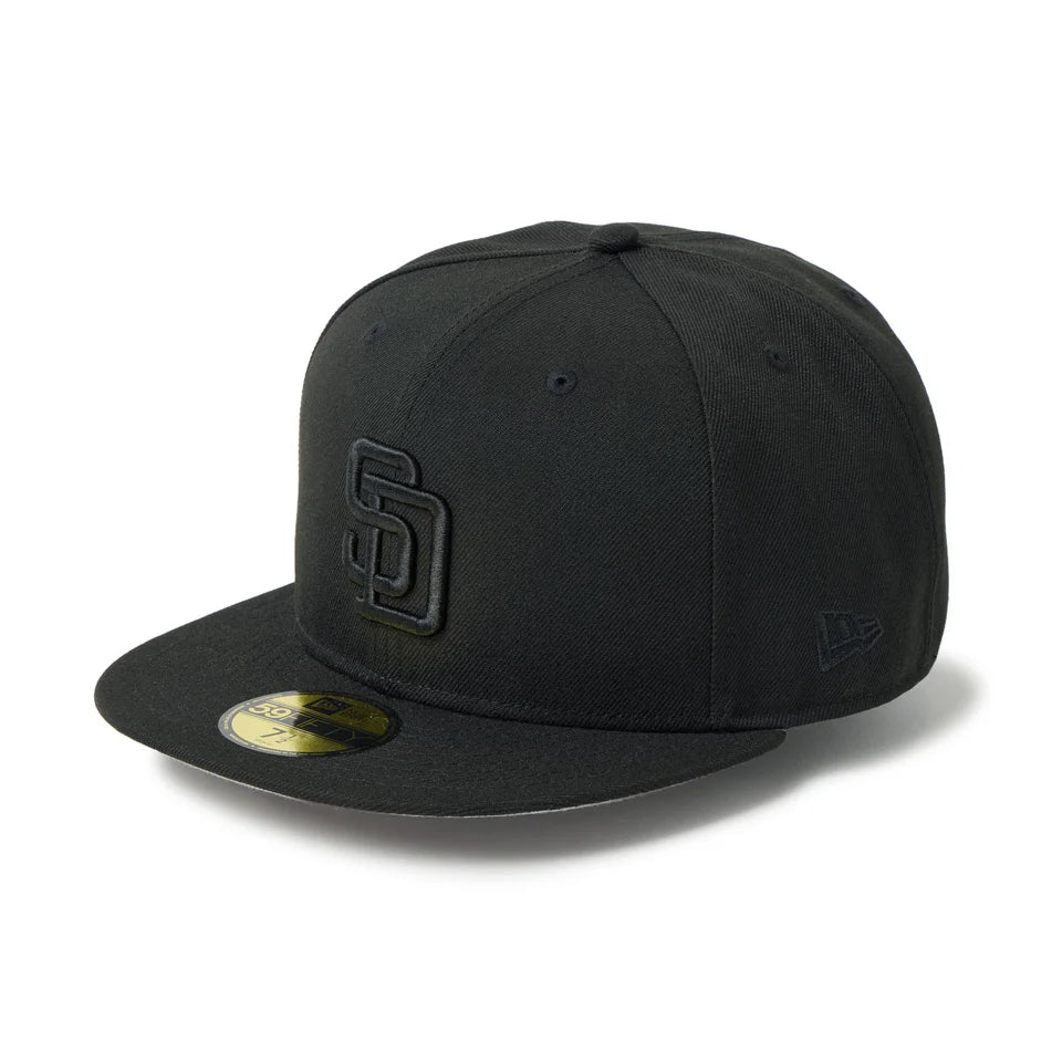 NEW ERA 59FIFTY Tonal Logo サンディエゴ・パドレス ブラック【14745139】