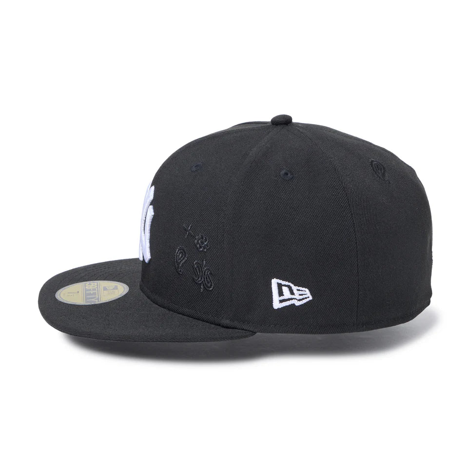 NEW ERA 59FIFTY Paisley Embroidery ニューヨーク・ヤンキース ブラック【14745149】