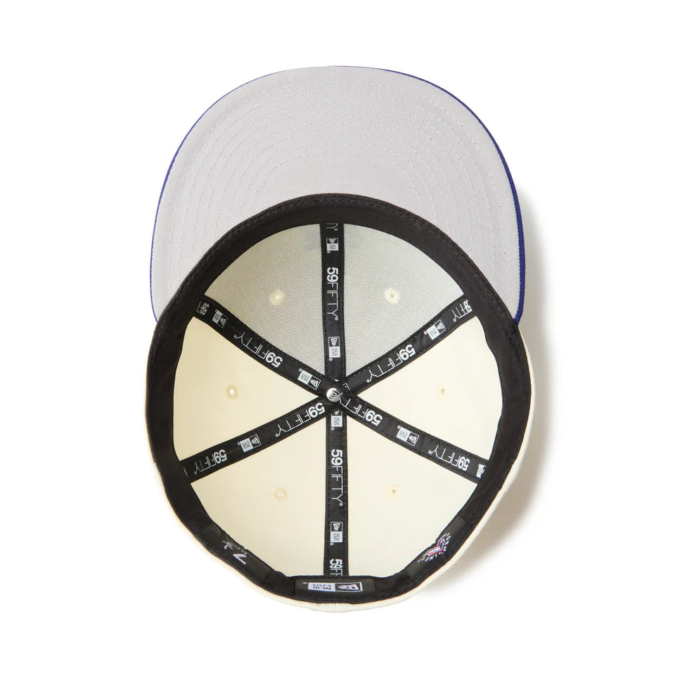 59FIFTY MLB Upside Down ロサンゼルス・ドジャース クロームホワイト/ダークロイヤル【14745160】