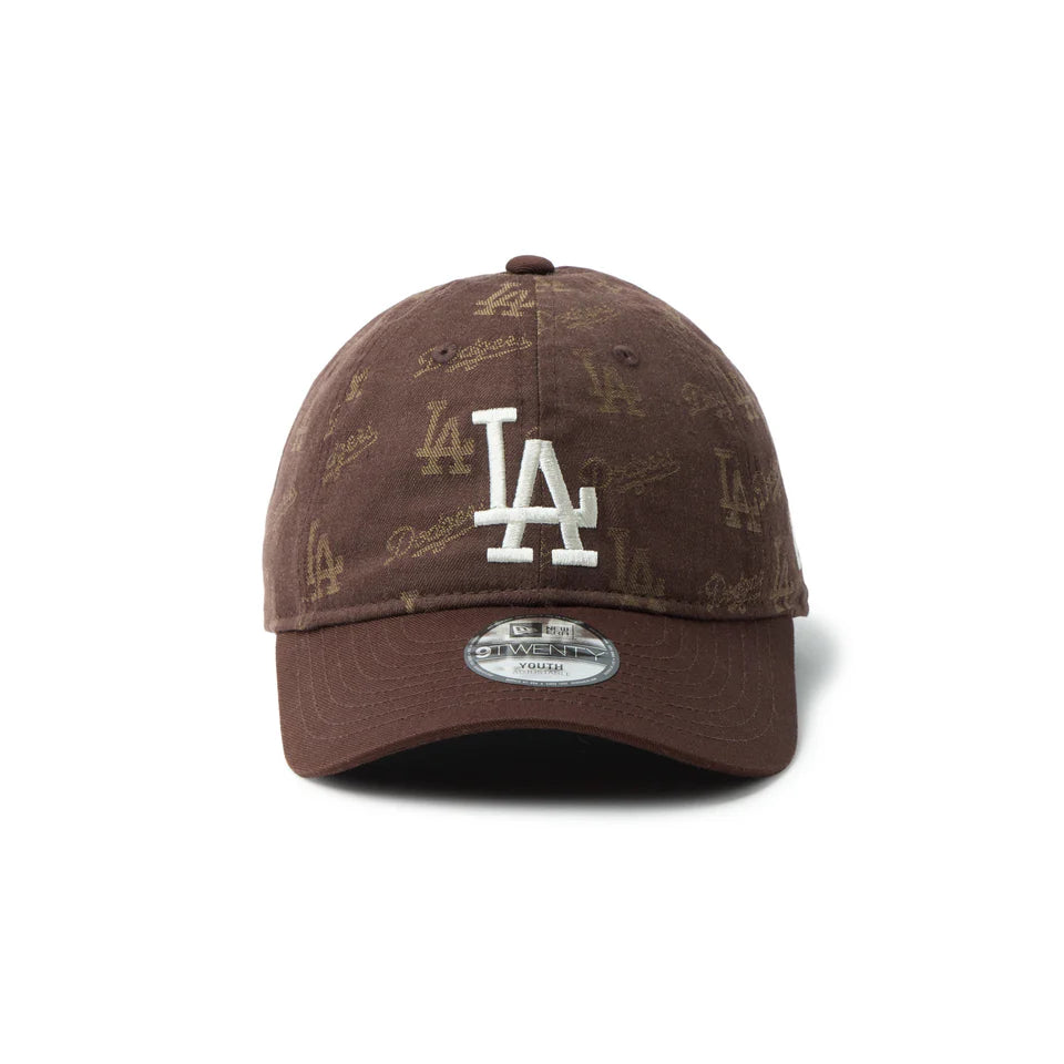 NEW ERA キッズ Youth 9TWENTY MLB Jacquard ロサンゼルス・ドジャース ブラウン【14747064】