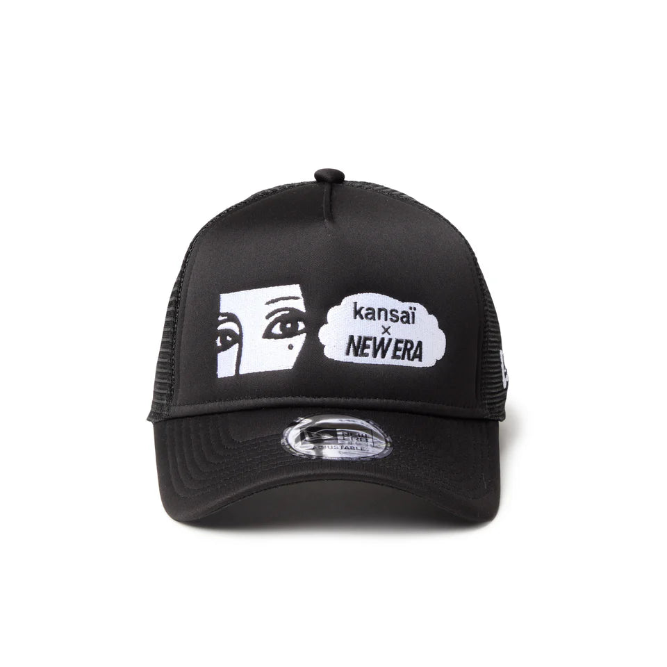 NEW ERA 9FORTY A-Frame トラッカー kansaï yamamoto kansai logo /NEW ERA ブラック【14858764】