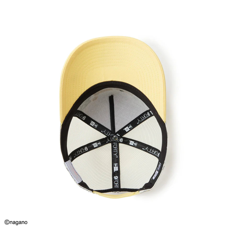 NEW ERA キッズ Youth 9FORTY A-Frame トラッカー ちいかわ / ちいかわ・ハチワレ・うさぎ ホワイト/ソフトイエロー【14864476】