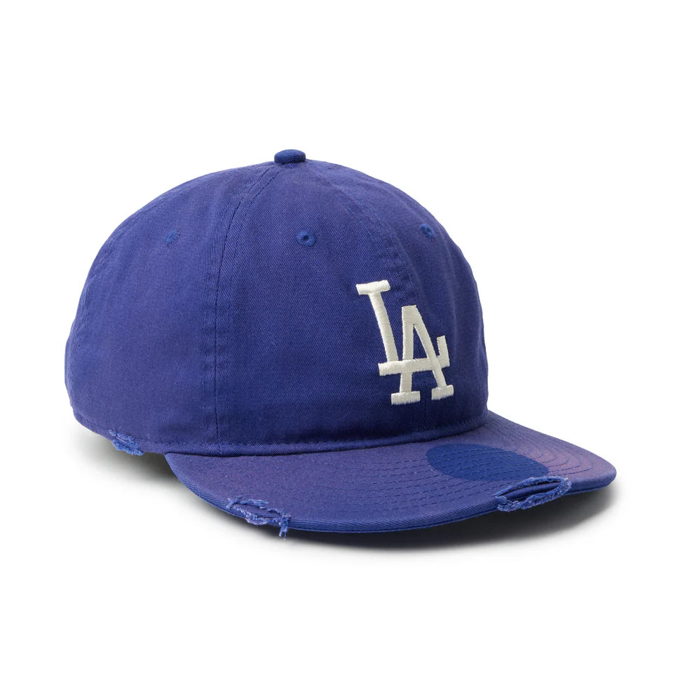 NEW ERA 9THIRTY powered by GORO (min-nano) ロサンゼルス・ドジャース ダメージ/パッカブルバイザー/モンレーウォッシュ ダークロイヤル【14880396】
