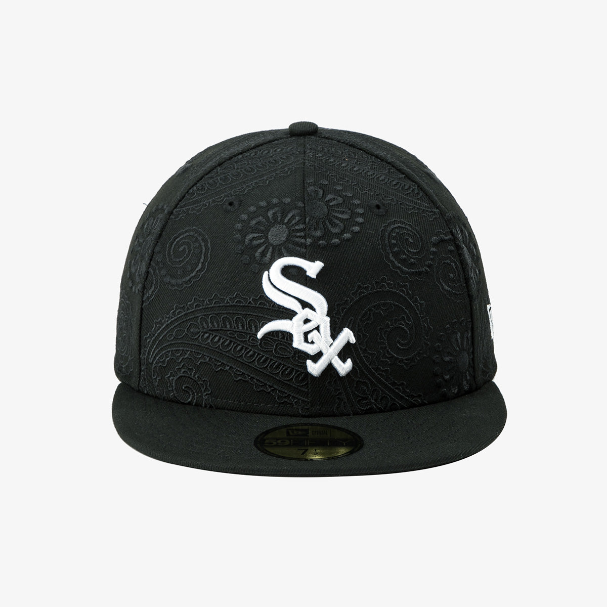 【海外買付品】59FIFTY オールオーバー ペイズリー シカゴ ホワイトソックス ブラック