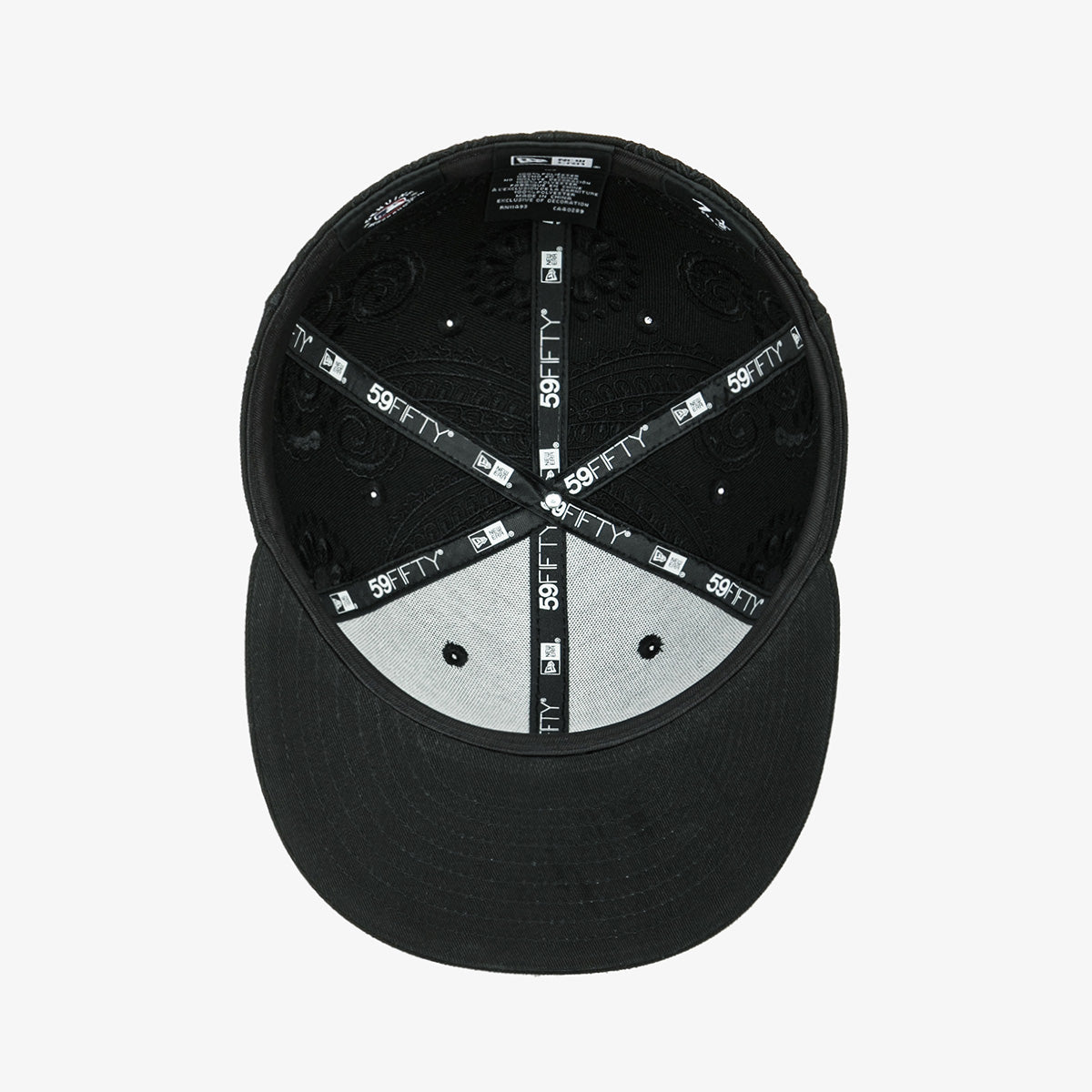 【海外買付品】59FIFTY オールオーバー ペイズリー シカゴ ホワイトソックス ブラック