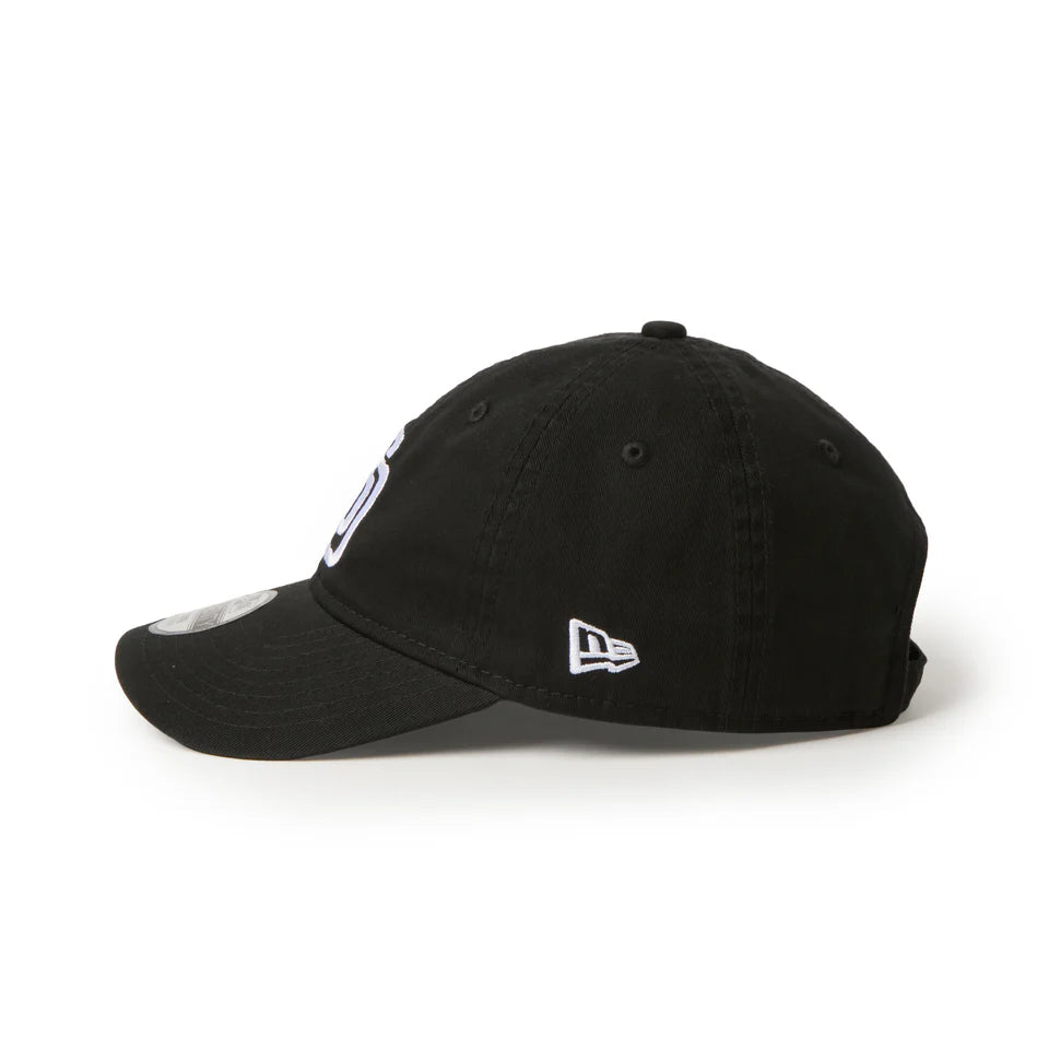 NEW ERA キッズ Youth 9FIFTY ウォッシュドコットン サンディエゴ・パドレス ブラック/ホワイト