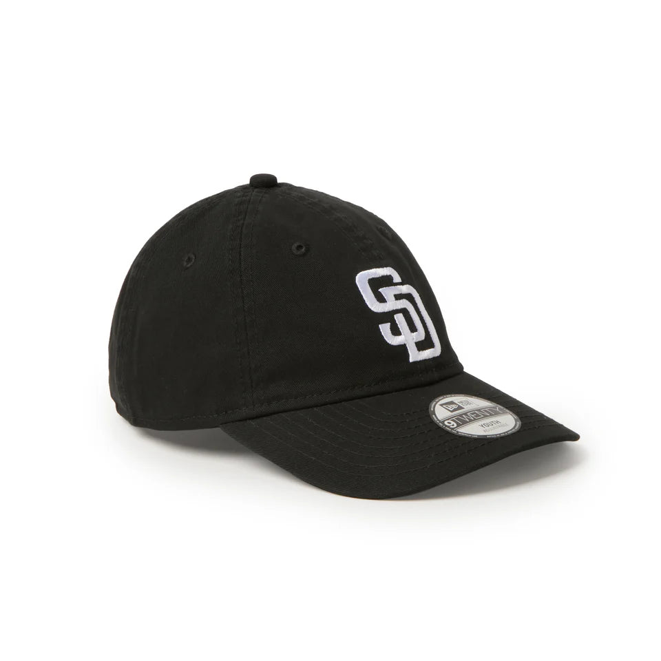 NEW ERA キッズ Youth 9FIFTY ウォッシュドコットン サンディエゴ・パドレス ブラック/ホワイト