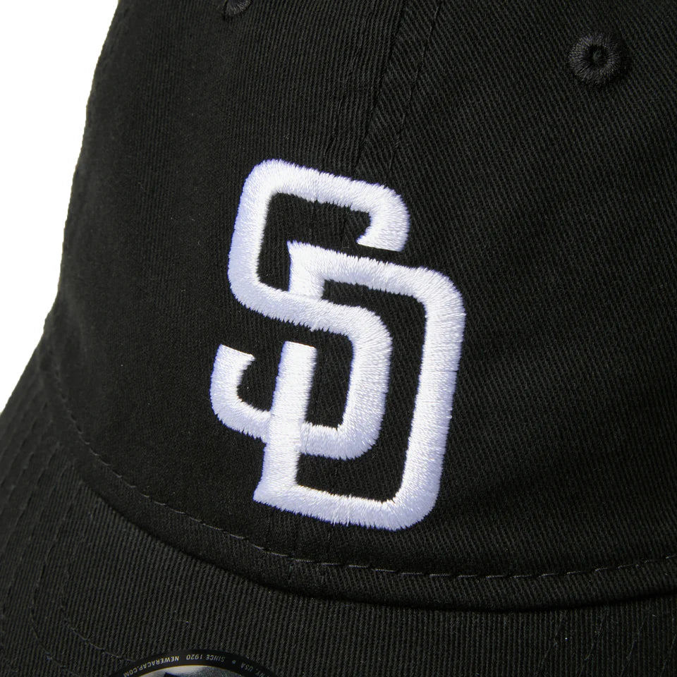 NEW ERA キッズ Youth 9FIFTY ウォッシュドコットン サンディエゴ・パドレス ブラック/ホワイト