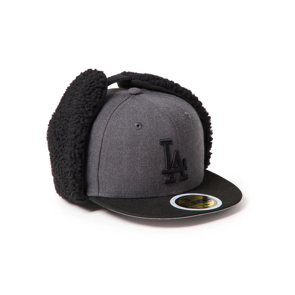 NEW ERA キッズ Kid's 59FIFTY Dog Ear ドッグイヤー ロサンゼルス・ドジャース ヘザーグラファイト/ブラック【15125048】