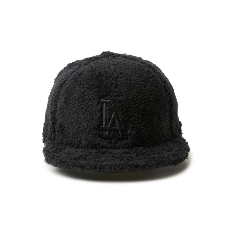 NEW ERA 59FIFTY Mink Fleece ロサンゼルス・ドジャース ブラック | アウトドア【15125162】