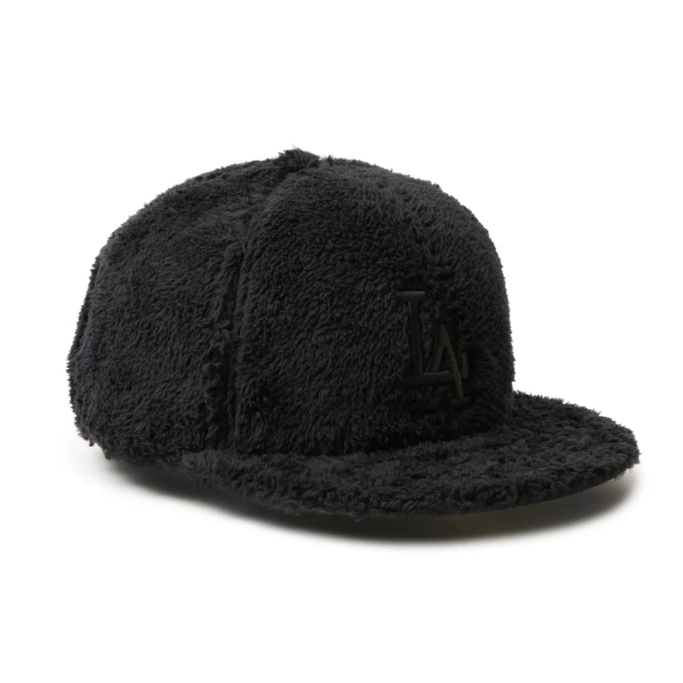 NEW ERA 59FIFTY Mink Fleece ロサンゼルス・ドジャース ブラック | アウトドア【15125162】