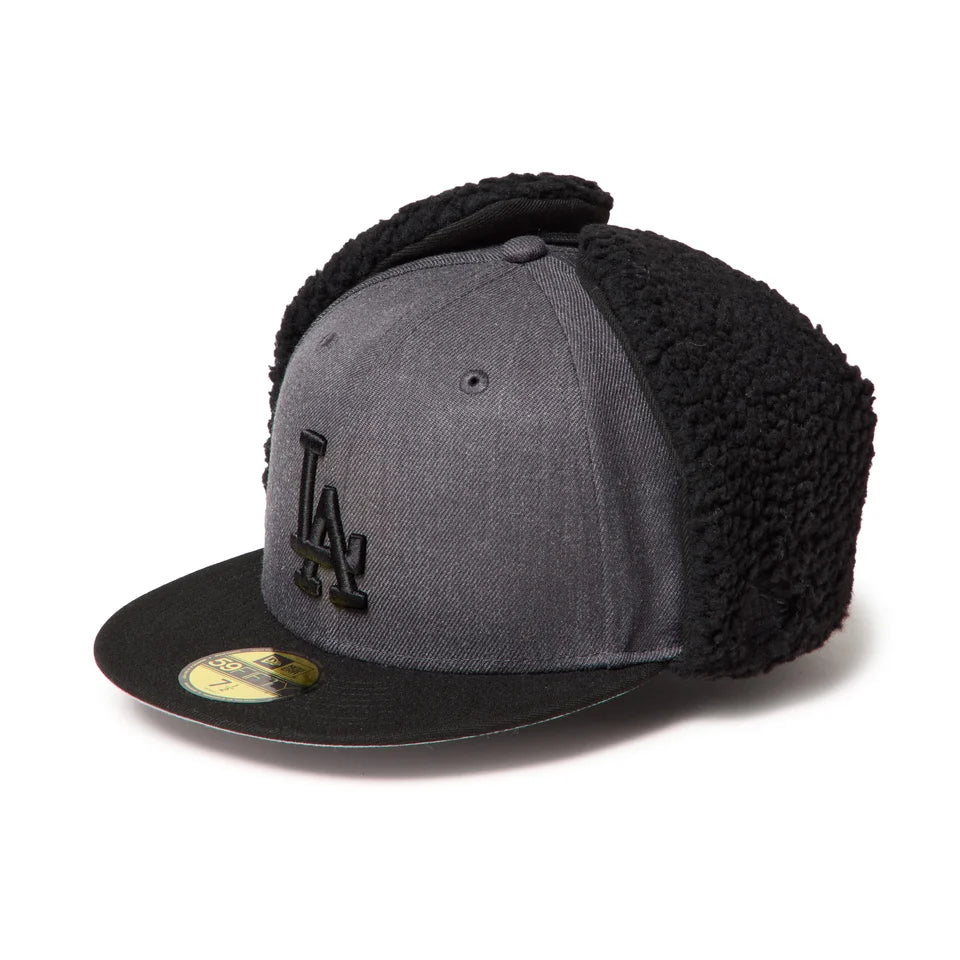 NEW ERA 59FIFTY Dog Ear ドッグイヤー ロサンゼルス・ドジャース ヘザーグラファイト/ブラック【15137329】