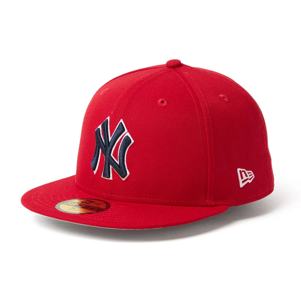NEW ERA 59FIFTY MLB Scarlet ニューヨーク・ヤンキース【15137356】