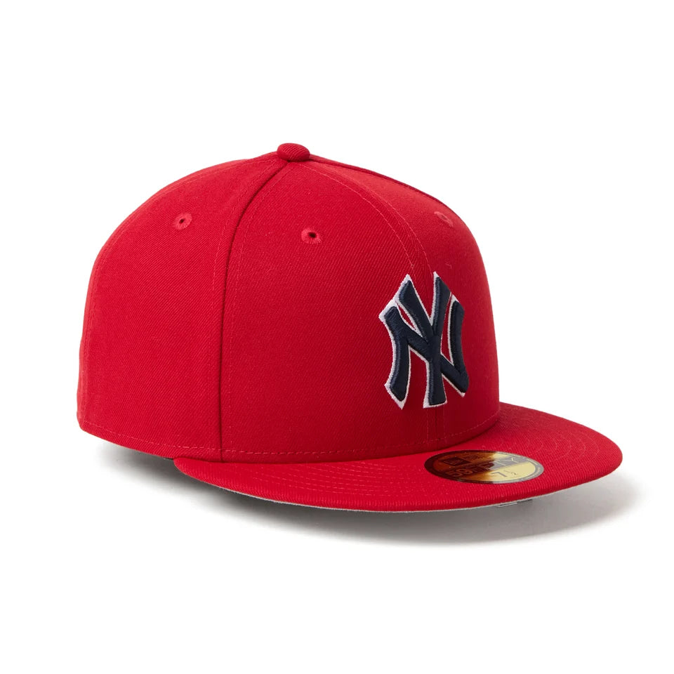 NEW ERA 59FIFTY MLB Scarlet ニューヨーク・ヤンキース【15137356】
