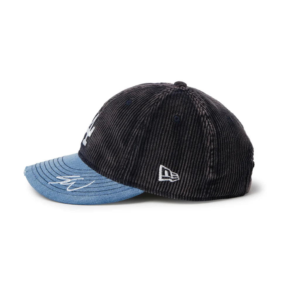 NEW ERA 9THIRTY Sean Wotherspoon ロサンゼルス・ドジャース ネイビーコーデュロイ ウォッシュドデニムバイザー【15156447】