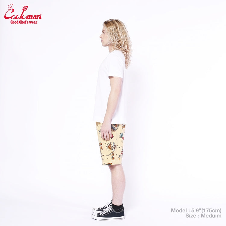 シェフパンツ Chef Pants Short Old Tattoo Beige