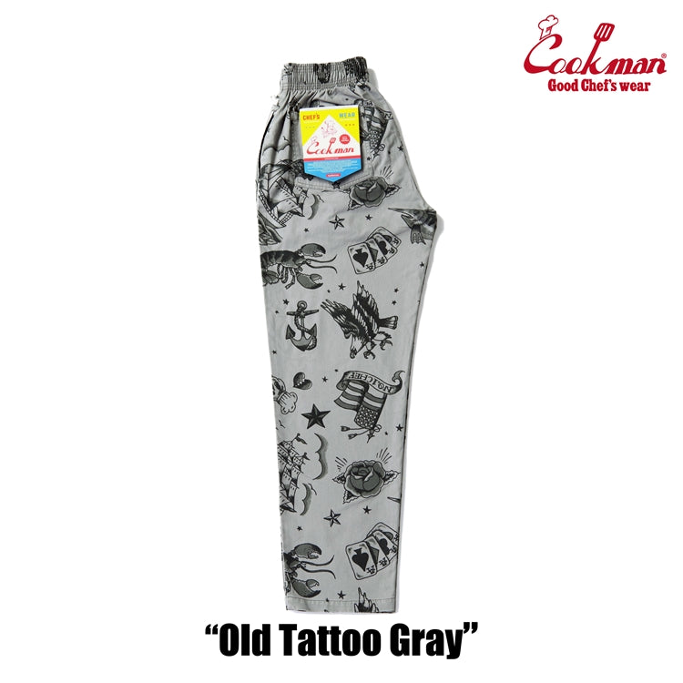 Chef Pants Old Tattoo Gray