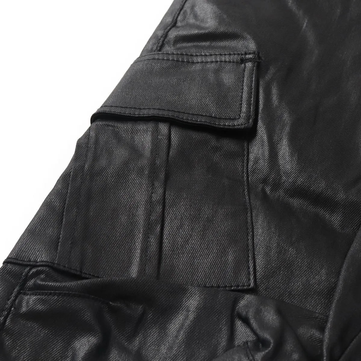 mnml(ミニマル)Cargo Drawcord Pants Waxed Black 25ml-aw470p
