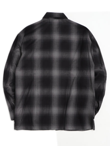 CALTOP L/S SHIRT BLACK/CHARCOL