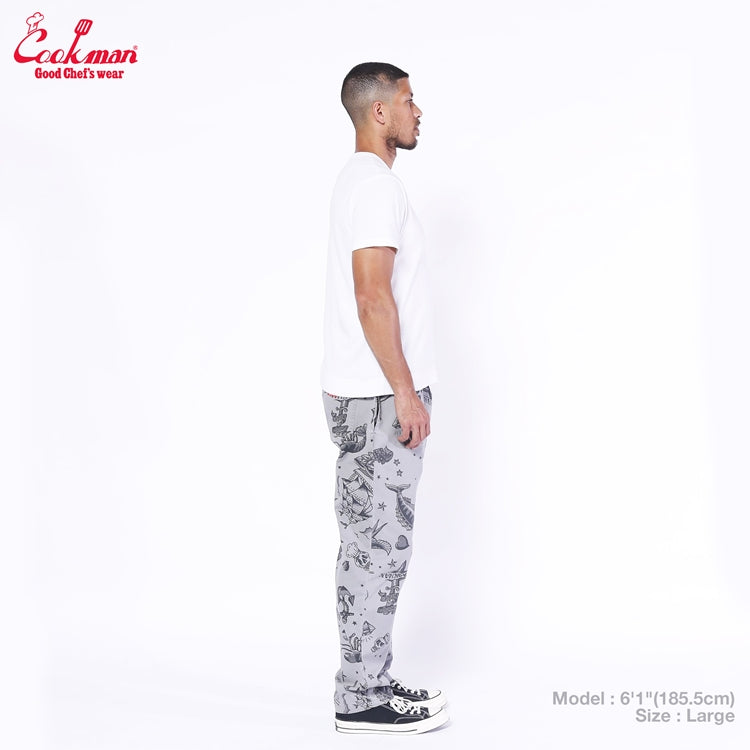 Chef Pants Old Tattoo Gray