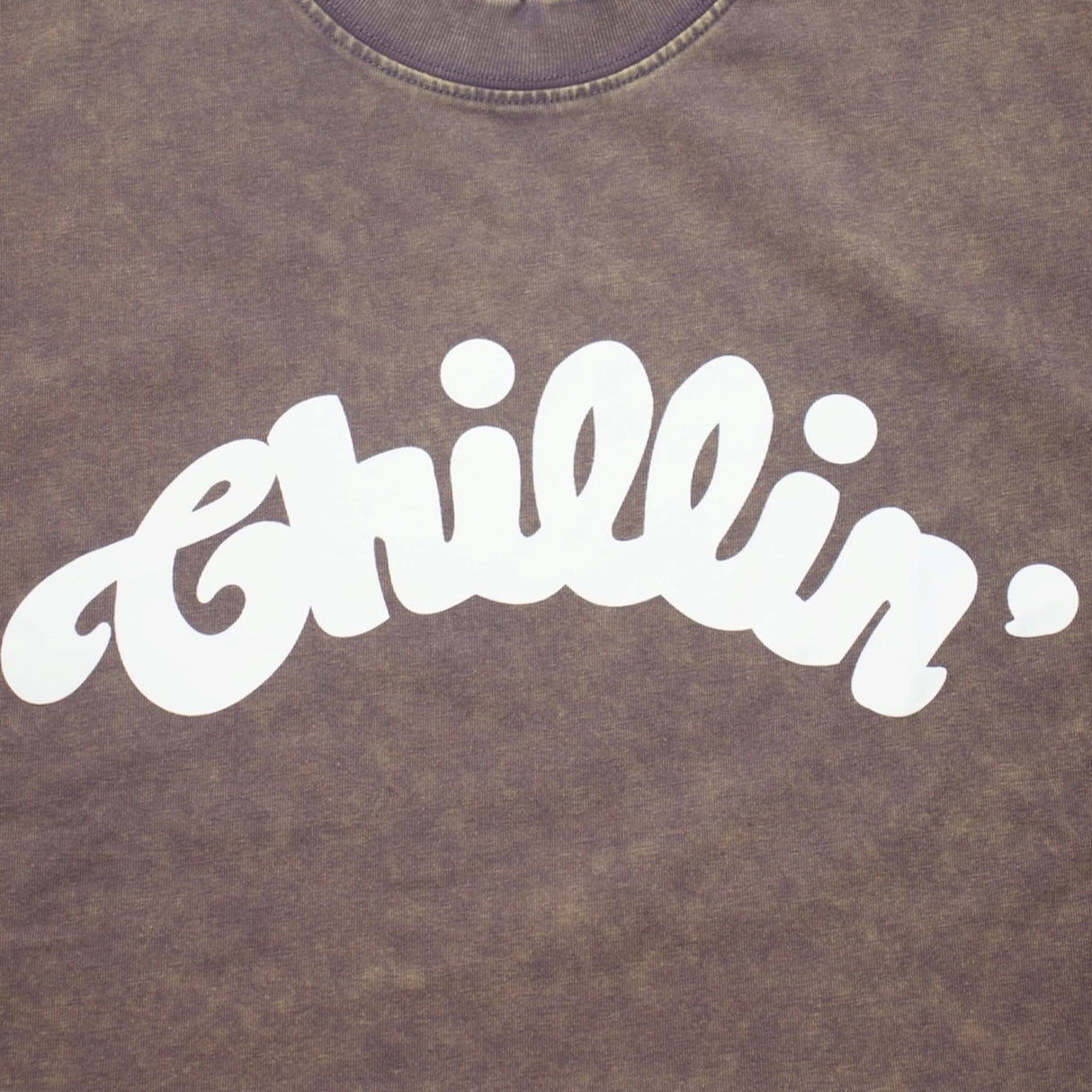 CHILLIN' Women's Big Logo Pigment Cropped S/Tee