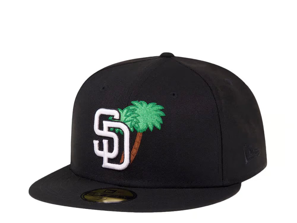 【海外買付品】NEW ERA 59FIFTY SAN DIEGO PADRES PALM TREE BLACK