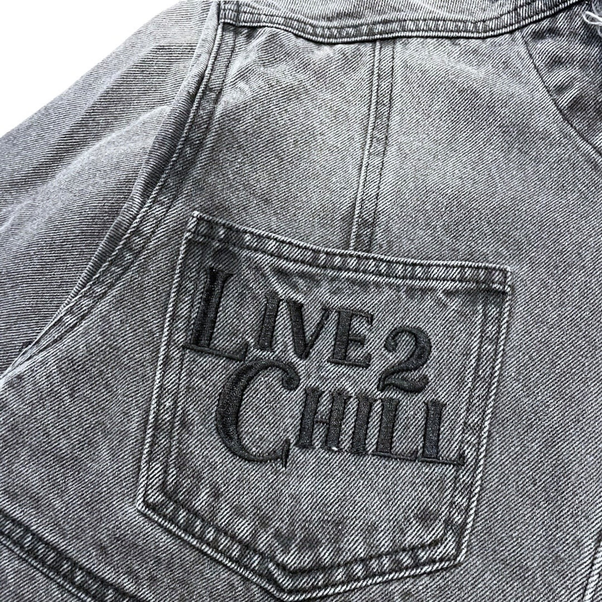 CHILLIN' -Break Denim Jacket-