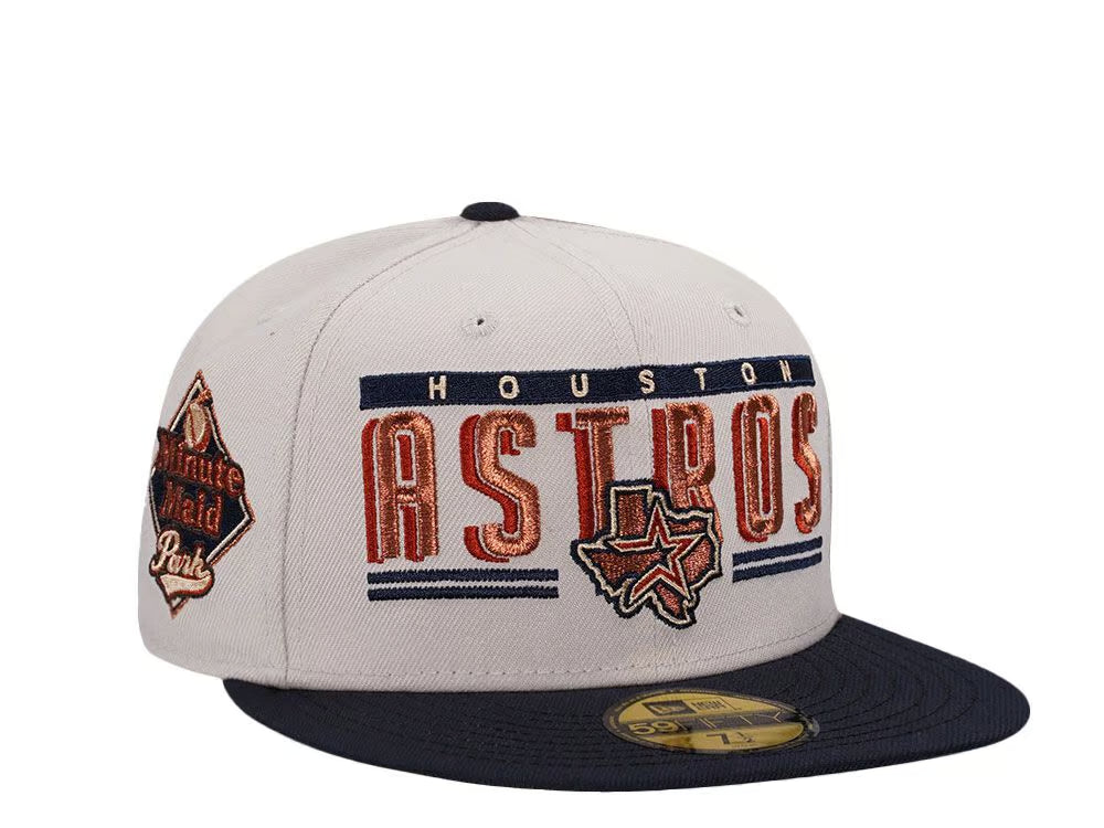 【海外買付品】NEW ERA 59FIFTY HOUSTON ASTROS MINUTE MAID PARK STONE TWO TONE