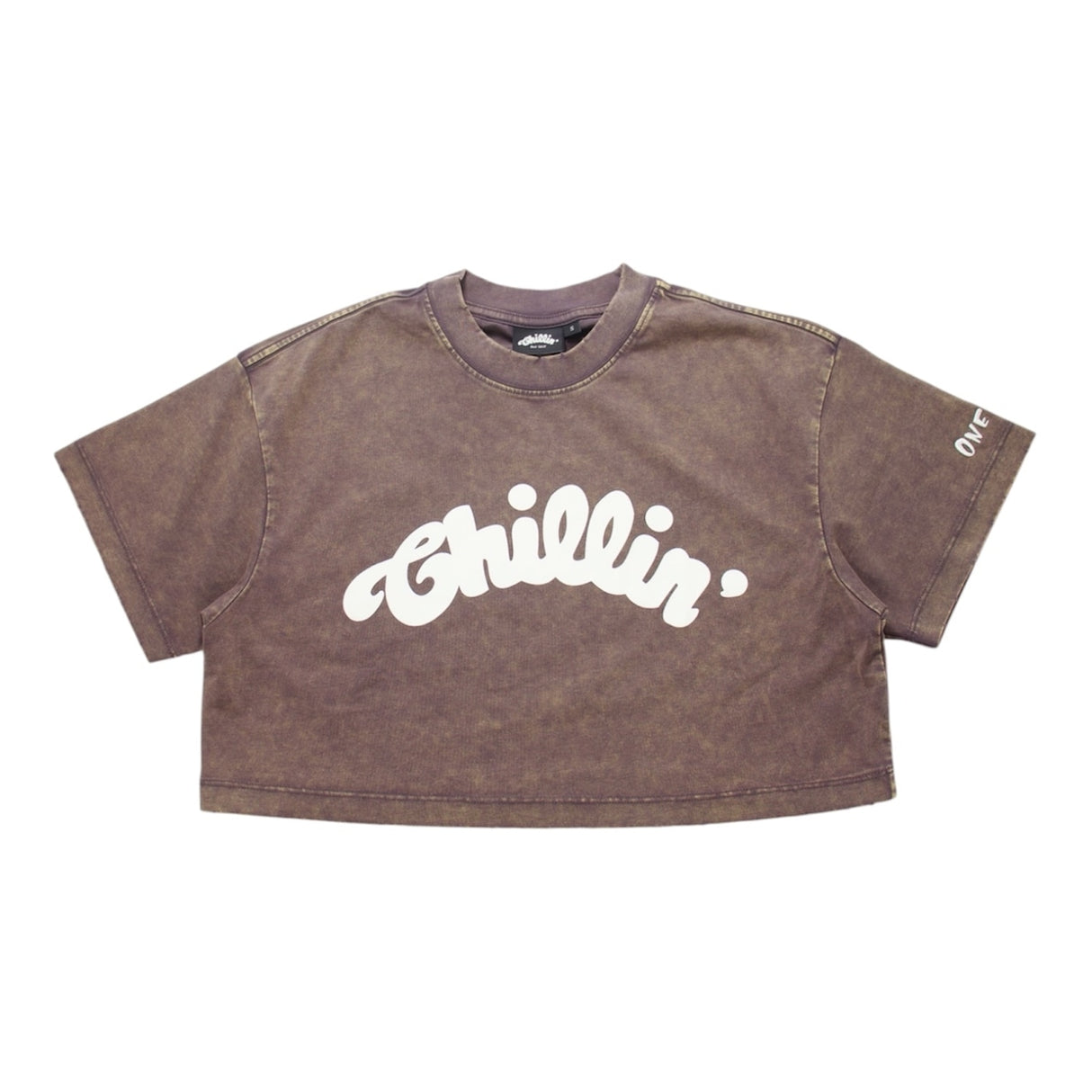CHILLIN' Women's Big Logo Pigment Cropped S/Tee