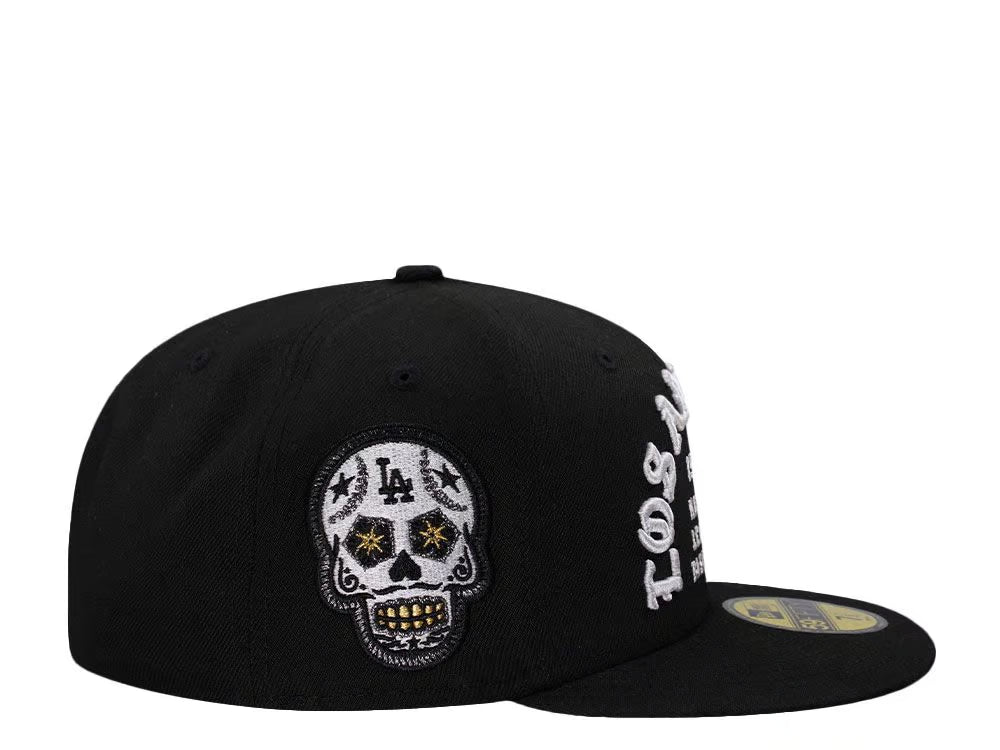 【海外買付品】NEW ERA 59FIFTY LOS ANGELES DODGERS SKULL BLACK