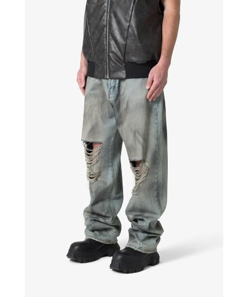 mnml(ミニマル)Ultra Baggy Destroyed Denim 24ml-aw412d