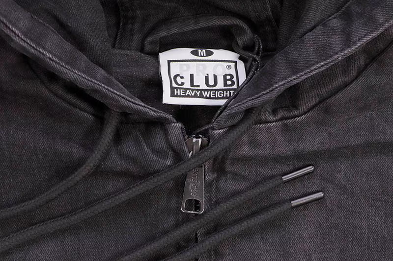 PRO CLUB HEAVYWEIGHT DENIM ZIP-UP JACKET